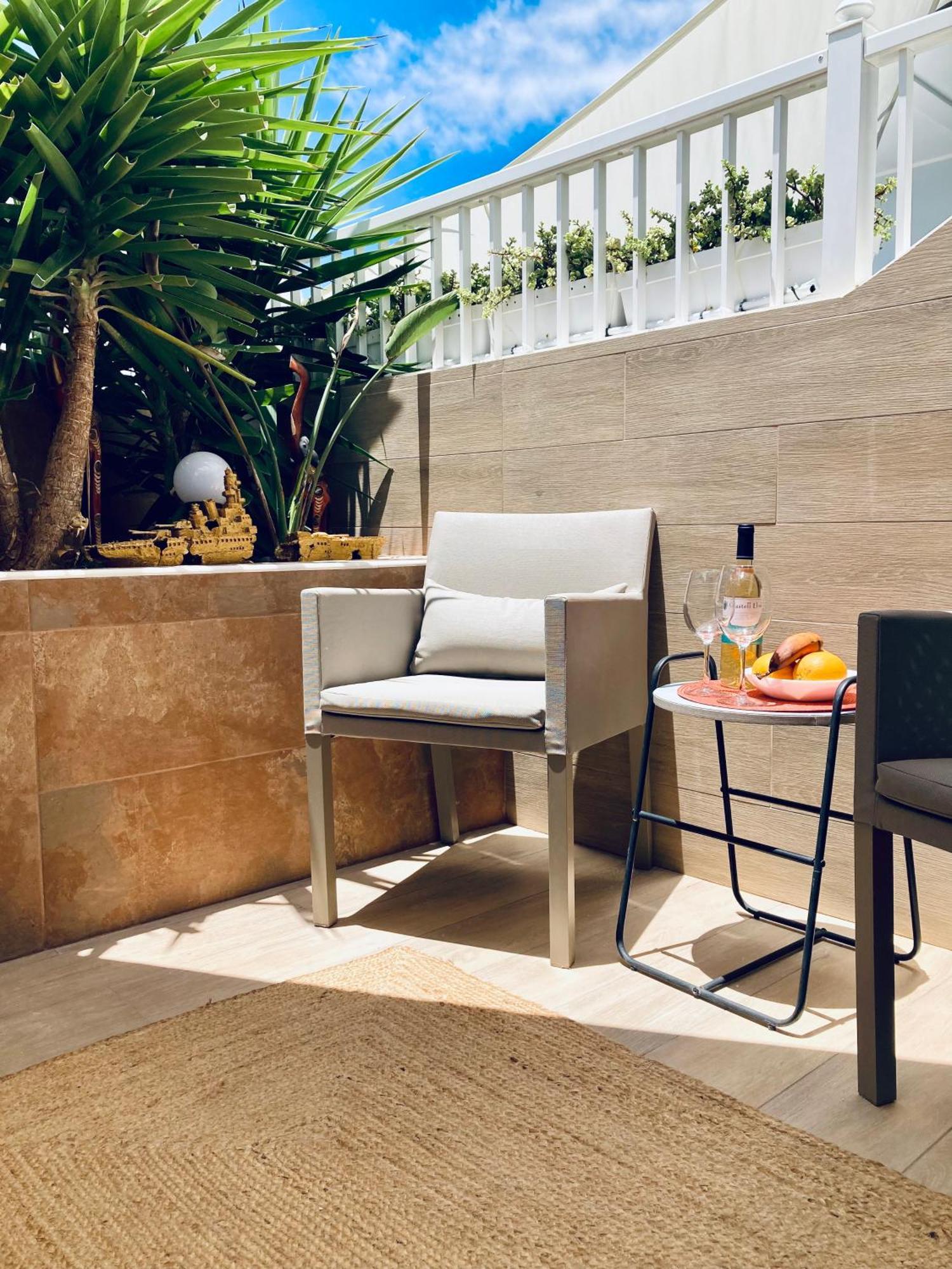 Apartment With Terrace And Pool, Los Cristianos 洛斯克里斯蒂亚诺斯 外观 照片